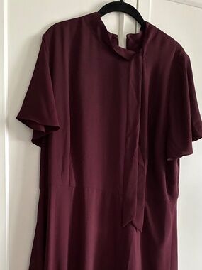 NWOT burgundy dress Talbots rsvp